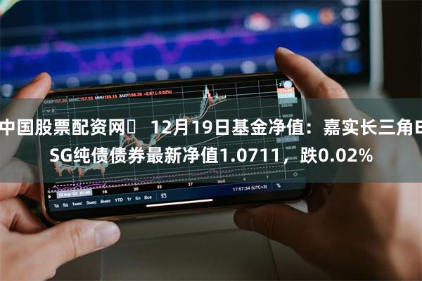 中国股票配资网	 12月19日基金净值：嘉实长三角ESG纯债